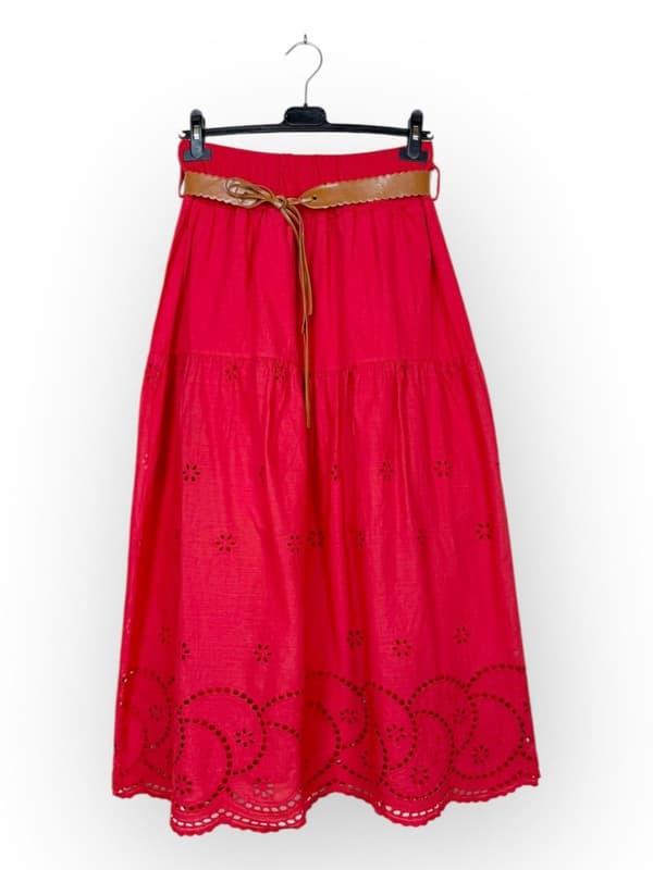 Agélii Fashion - Elegant broderad kjol i flera färger - one size 42-46