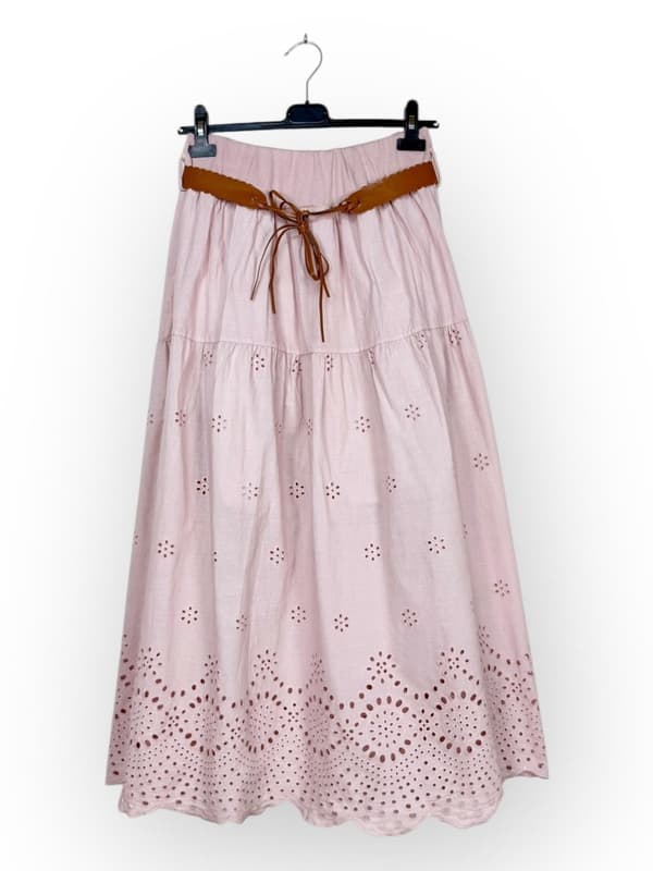 Agélii Fashion - Elegant broderad kjol i flera färger - one size 42-46