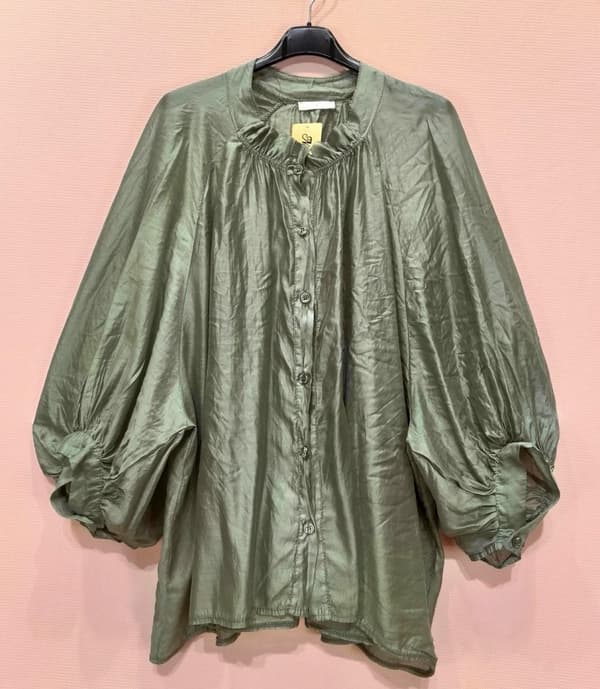 Agélii Fashion - Halvtransparent skjorta i flera färger - one size 42-48
