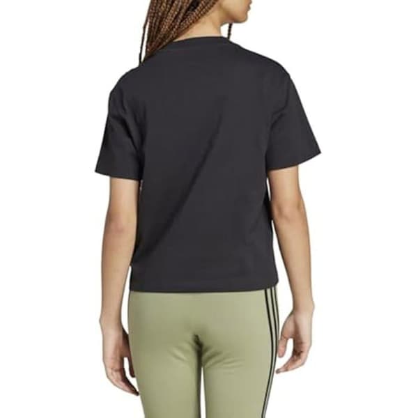 T-Shirt - ADIDAS - Essentials - Litet logotyp - Kortärmad - Svart bomull