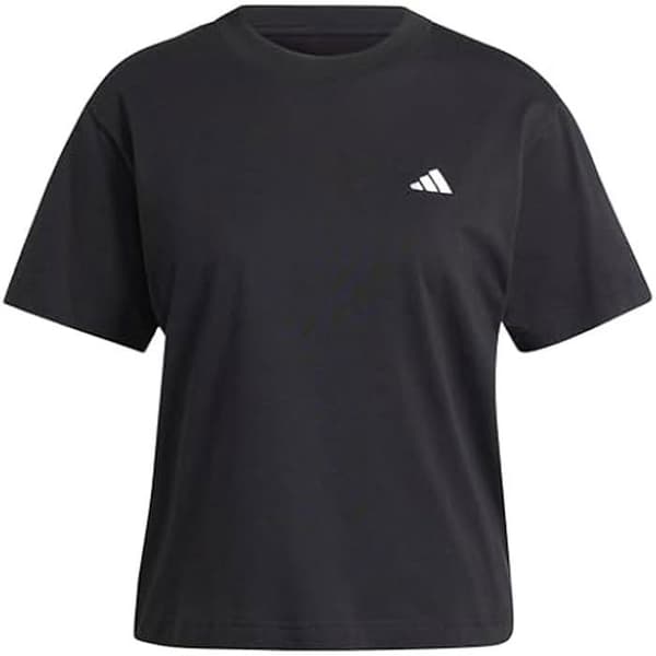 T-Shirt - ADIDAS - Essentials - Litet logotyp - Kortärmad - Svart bomull