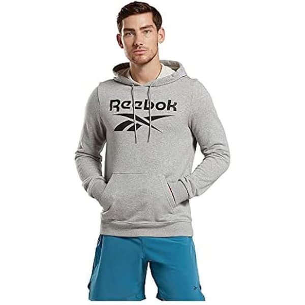 Sweatshirt - Reebok - Identity French Terry - Långa ärmar - Medium Heather Grey - Vuxen