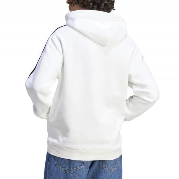 Sweatshirt med huva Herren Adidas Essentials Fleece 3-Stripes Vit IJ6476