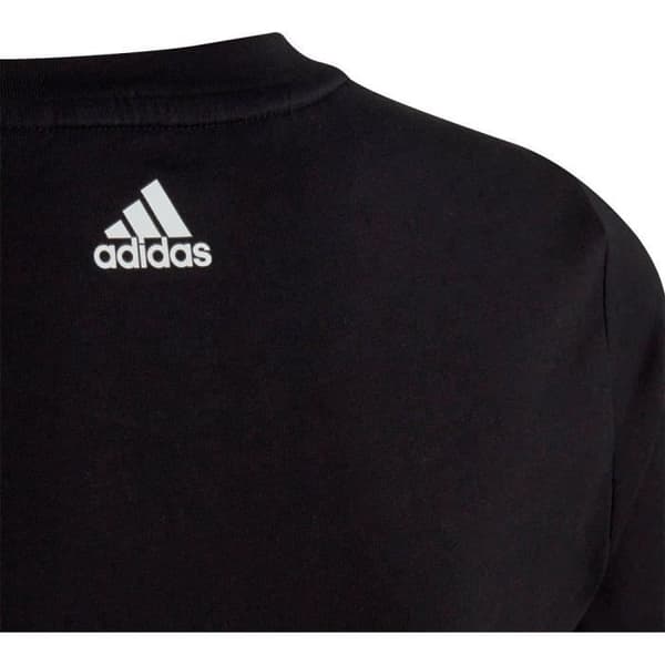 T-Shirt - Adidas - G Lin T - Svart - Åtsittande - 100% Bomull - 13 år Flicka