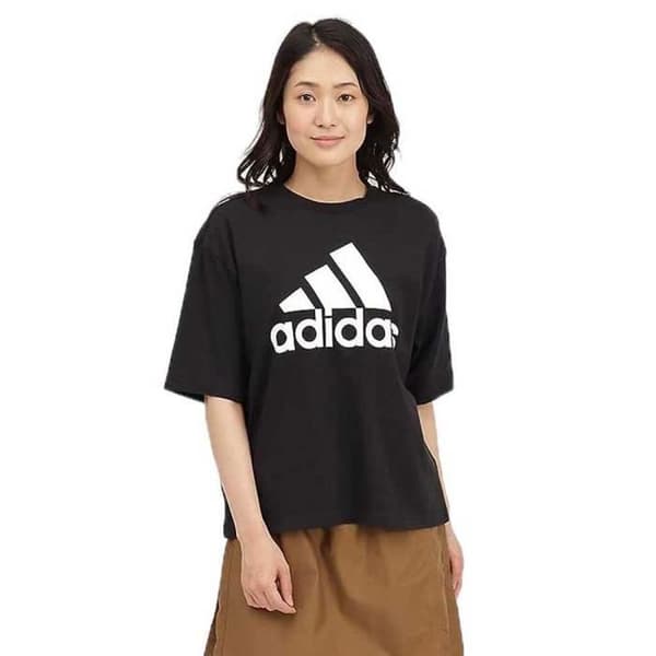 ADIDAS W BL BF T-shirt, Svart-Vit, M Dam