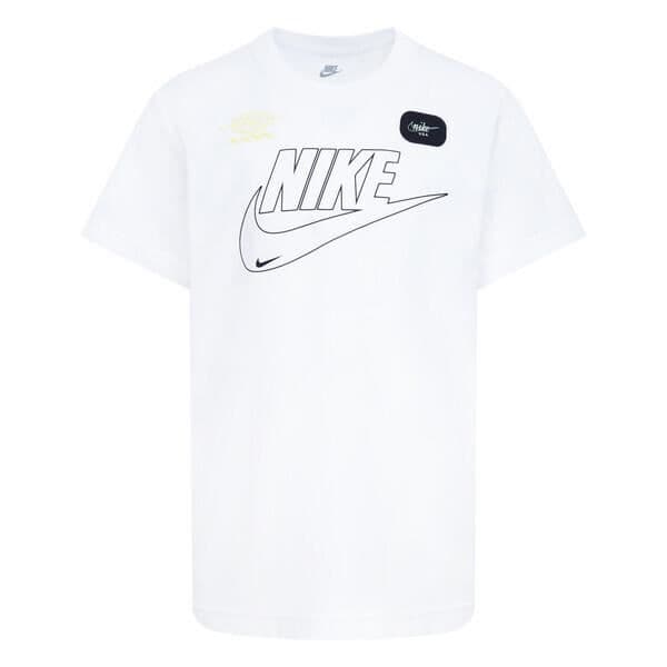 Barn T-shirt - Nike - Club+ Futura - Vit - Mjuk tyg - Korta ärmar