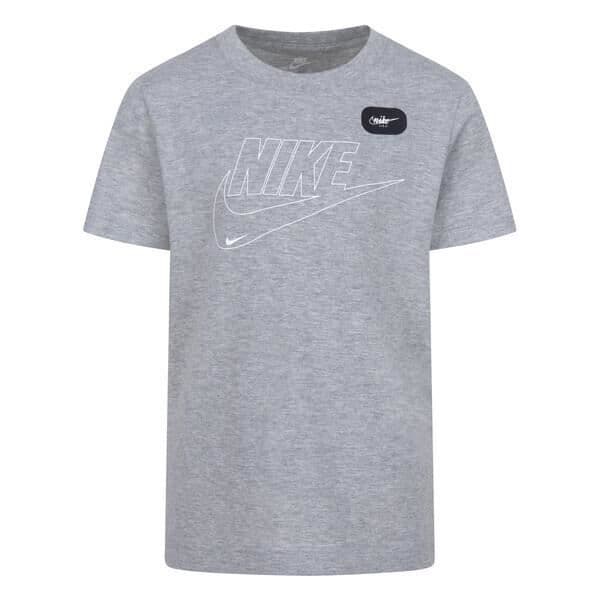 T-shirt barn - Nike - Club+ Futura - Grå - Mjuk tyg - Korta ärmar