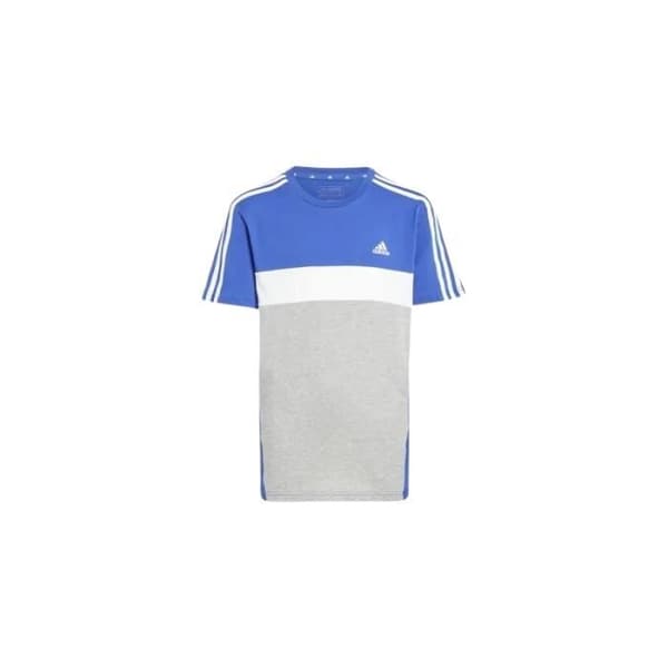T-shirt - SELUBL - MGREYH WHITE - Blå - Bomull - Korta ärmar