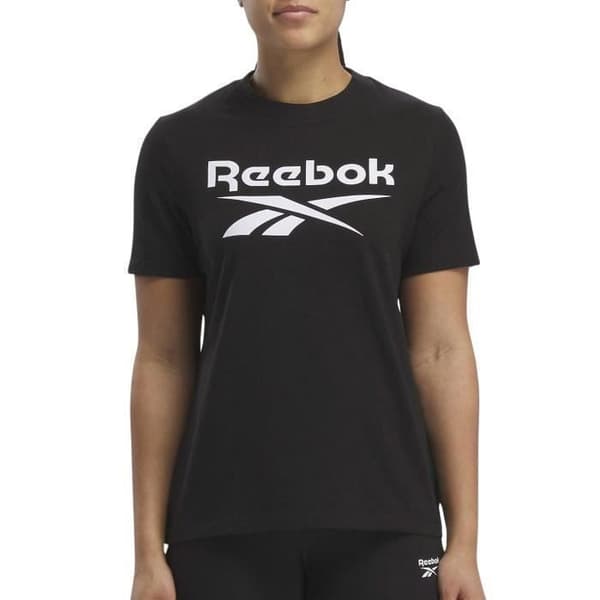 T-shirt - Reebok - Identitet - Dam - Svart - 100% bomull - Rund hals