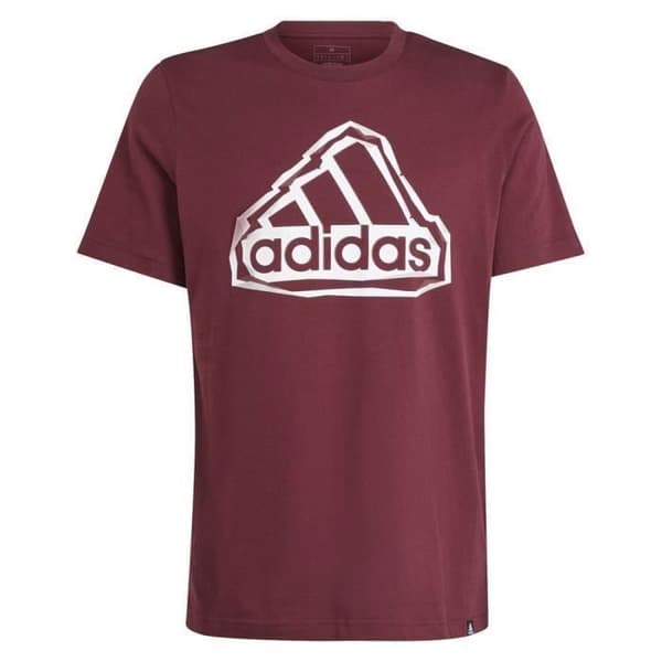 T-shirt - Adidas - Fld Bos Logo IM8302 - Bordeaux - Bomull - Korta ärmar