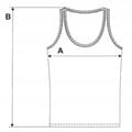 Miniatyrbillede 6 af 7: Hvid DAME TOP Tætsiddende T-shirt Glat Ærmeløs Behagelig MORAJ L