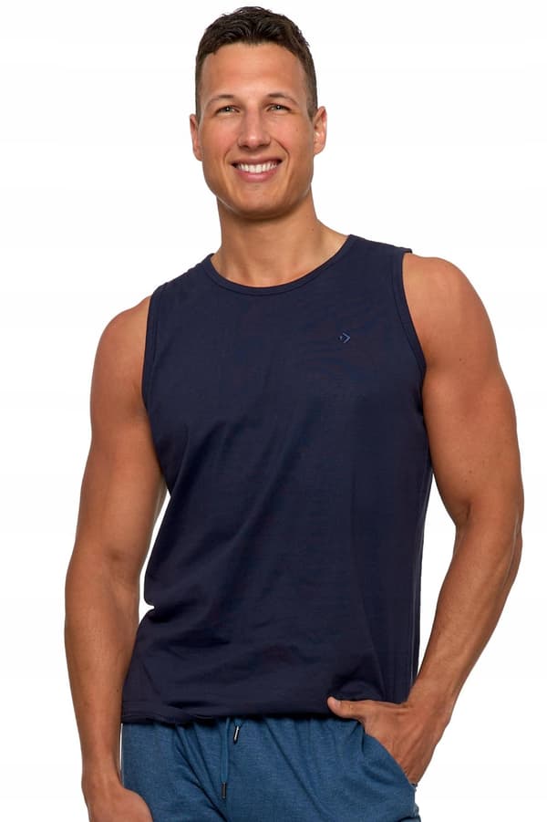 TANK-TOP Herre Ærmeløs Skjorte Ensfarvet Klassisk Boxer MORAJ XL