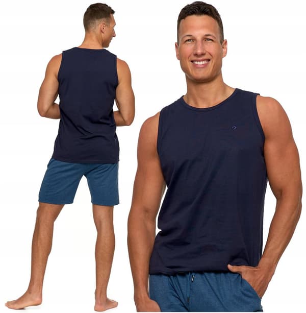TANK-TOP Herre Ærmeløs Skjorte Ensfarvet Klassisk Boxer MORAJ XL