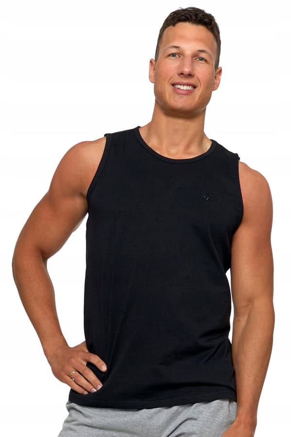 LINNE Herr Ärmlös Skjorta Enfärgad Klassisk Boxer MORAJ 3XL