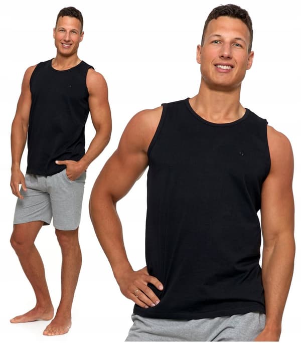 LINNE Herr Ärmlös Skjorta Enfärgad Klassisk Boxer MORAJ 3XL