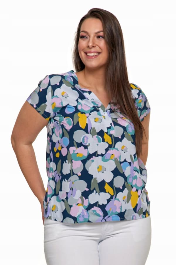 Damblus Kortärmad Blommönster Färgglad MORAJ S
