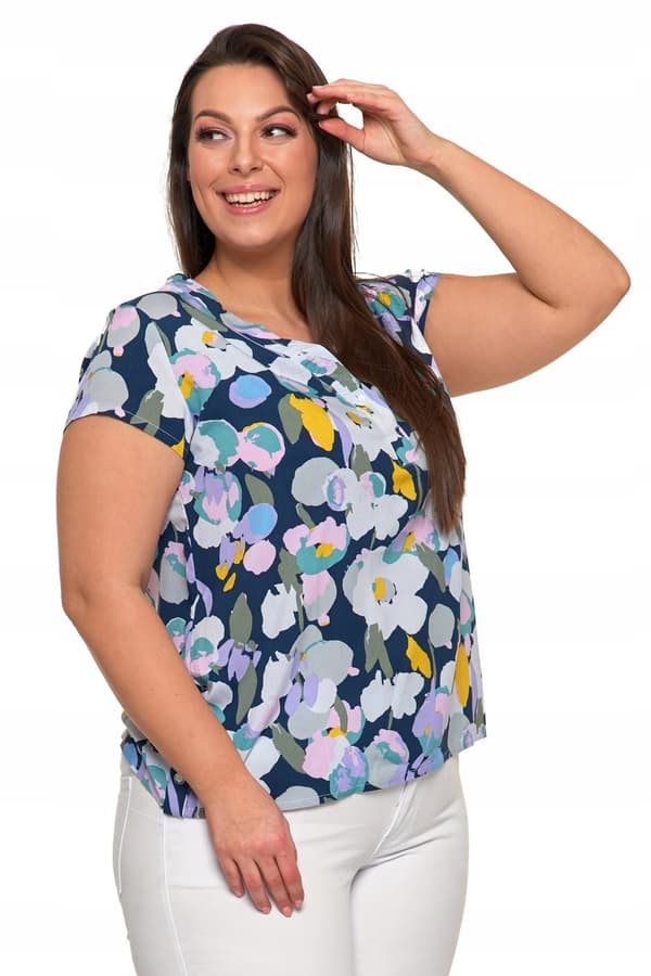 Damblus Kortärmad Blommönster Färgglad MORAJ S