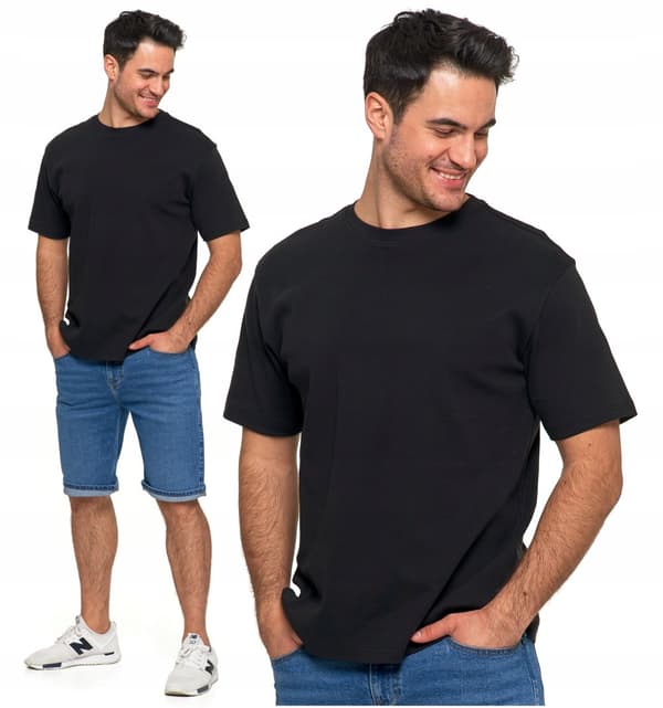 HERR PREMIUM SLÄT T-SHIRT Oversize Skjorta Enfärgad MORAJ XXL