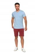 Miniatyrbillede 6 af 9: HERRET-SHIRT Ensfarvet PREMIUM T-shirtbluse med MORAJ-logobroderi L
