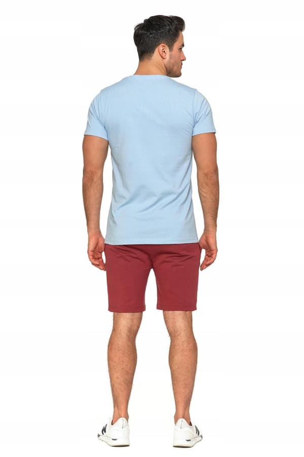 HERRET-SHIRT Ensfarvet PREMIUM T-shirtbluse med MORAJ-logobroderi L