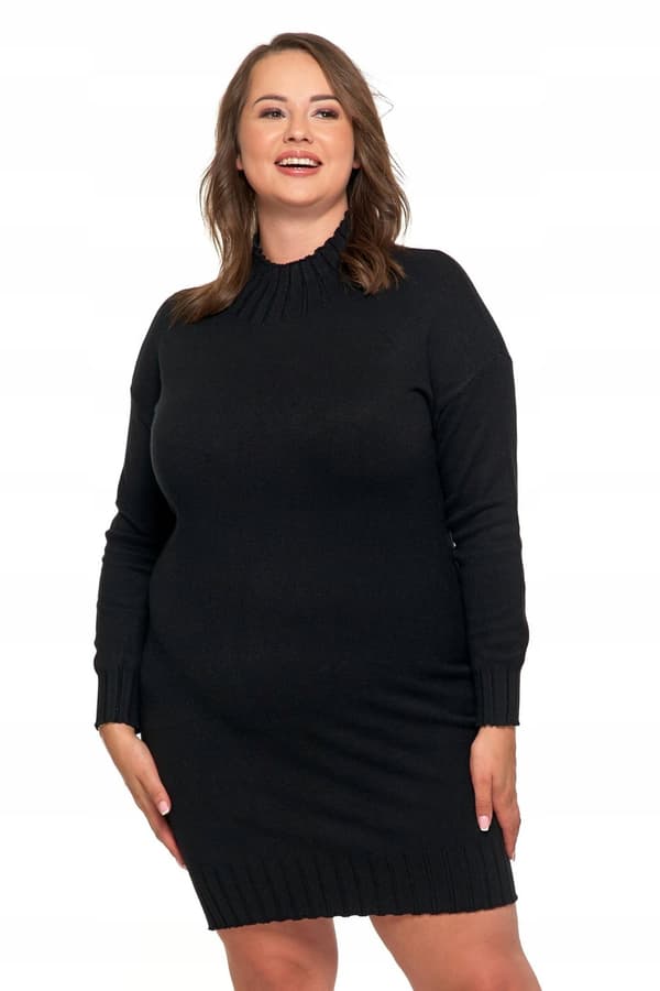 DAME SWEATERKJOLE med rullekrave Varm Elegant Blød MORAJ S