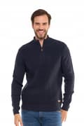 Miniatyrbillede 6 af 11: Herretrøje med opretstående krave, knaplukning, elegant varm sweater MORAJ S