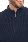 Miniatyrbillede 9 af 11: Herretrøje med opretstående krave, knaplukning, elegant varm sweater MORAJ S