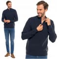 Miniatyrbillede 1 af 11: Herretrøje med opretstående krave, knaplukning, elegant varm sweater MORAJ S