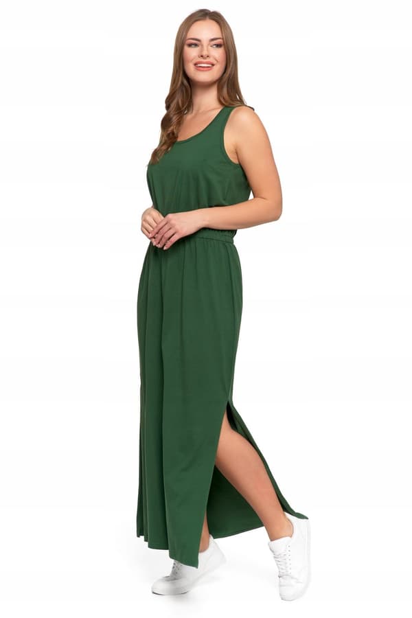 Elegant MAXIKJOLE TIL DAMER med slids, lang sommerkjole MORAJ XXL