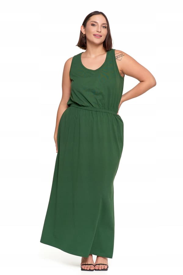 Elegant MAXIKJOLE TIL DAMER med slids, lang sommerkjole MORAJ XXL