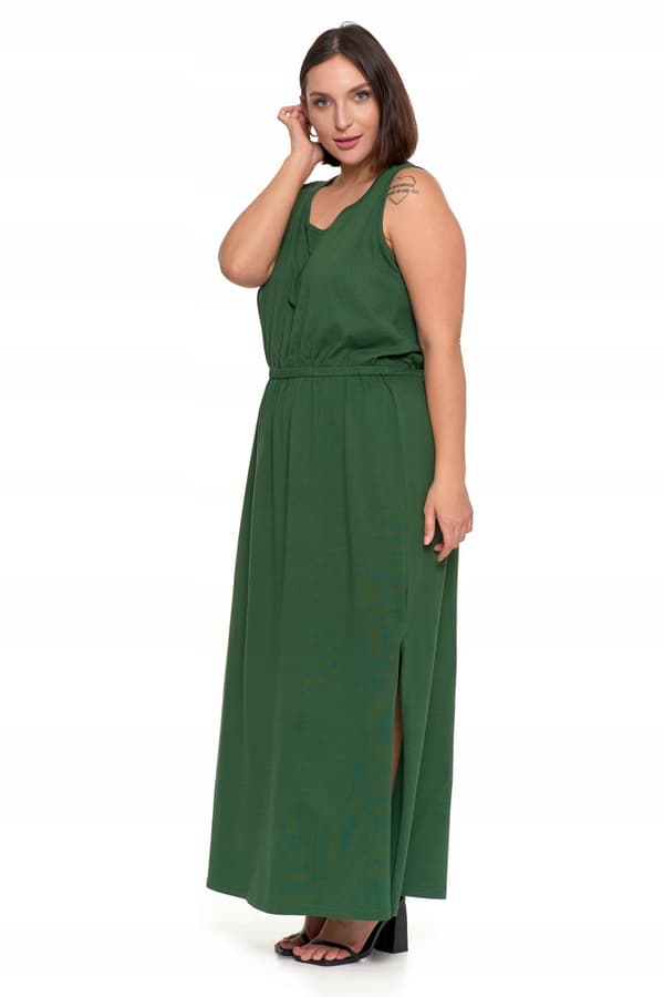 Elegant MAXIKJOLE TIL DAMER med slids, lang sommerkjole MORAJ XXL