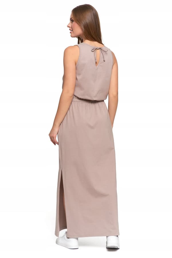 DAME MAXIKJOLE med slids Lang elegant sommerkjole MORAJ XL