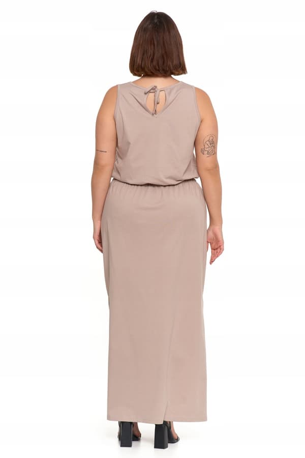 DAME MAXIKJOLE med slids Lang elegant sommerkjole MORAJ M