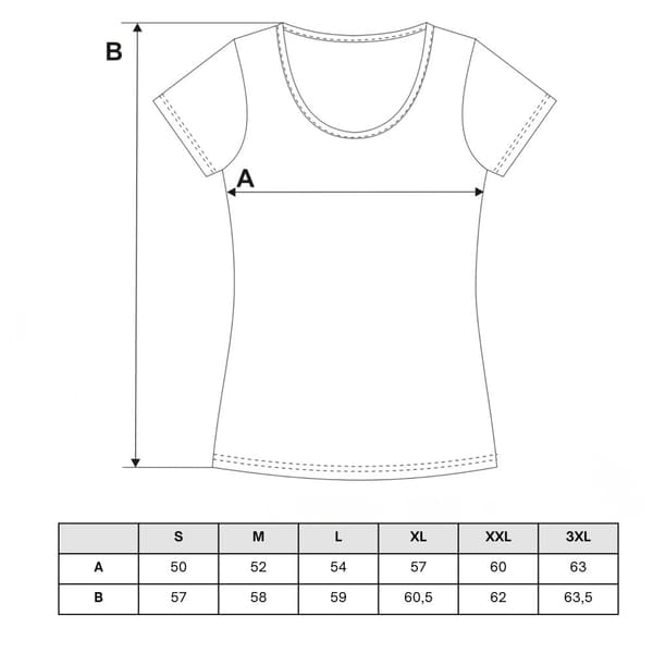 Løs T-SHIRT TIL DAMER I BOMULDSBLUE M M