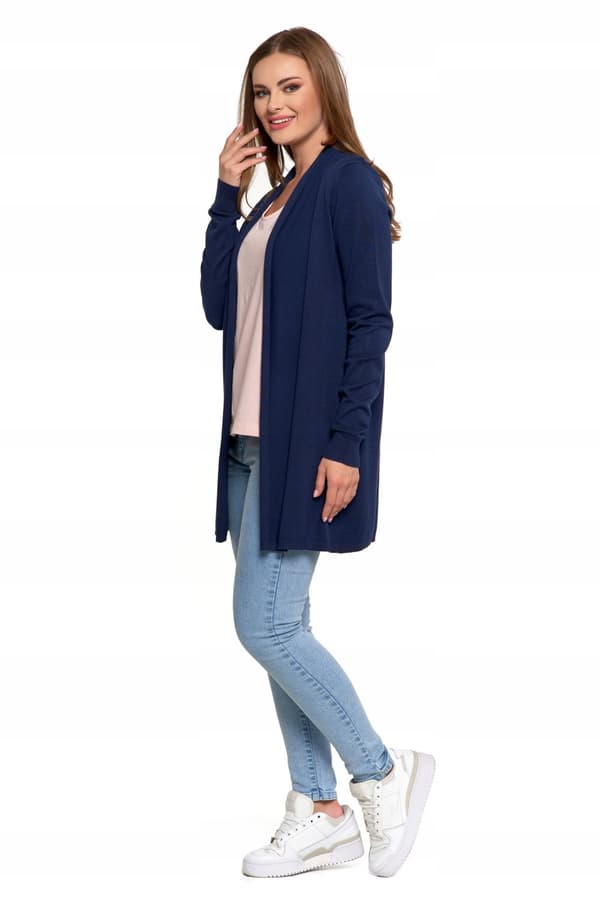 ELEGANT KOFTA LÅNG DAMTRÖJA KLASSISK KOVER MORAJ 2XL/3XL