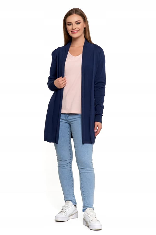 ELEGANT KOFTA LÅNG DAMTRÖJA KLASSISK KOVER MORAJ 2XL/3XL