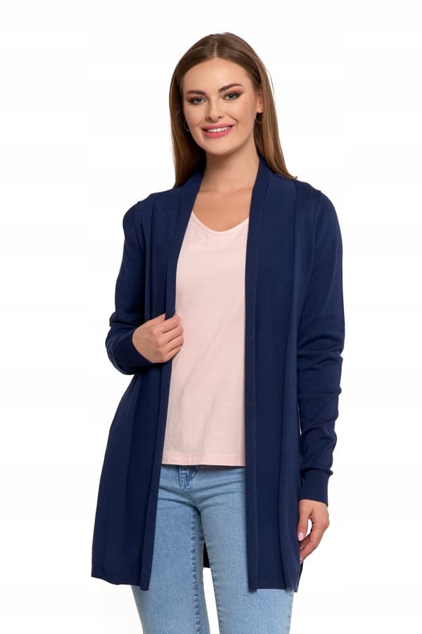 ELEGANT KOFTA LÅNG DAMTRÖJA KLASSISK KOVER MORAJ 2XL/3XL