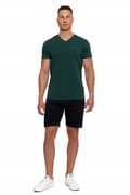 Miniatyrbild 3 av 7: HERR PREMIUM T-SHIRT Kortärmad Enfärgad Slim Fit MORAJ 3XL