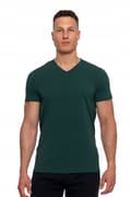 Miniatyrbild 2 av 7: HERR PREMIUM T-SHIRT Kortärmad Enfärgad Slim Fit MORAJ 3XL
