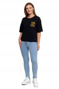 Miniatyrbillede 5 af 7: Løs T-SHIRT TIL DAMER I BOMULDSBLUE M M