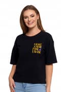 Miniatyrbillede 2 af 7: Løs T-SHIRT TIL DAMER I BOMULDSBLUE M M