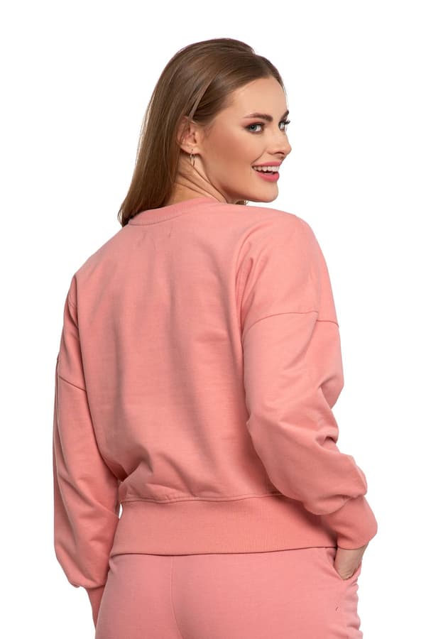 Klassisk Damtröja Slät Utan Huva Rosa Över Huvudet MORAJ M