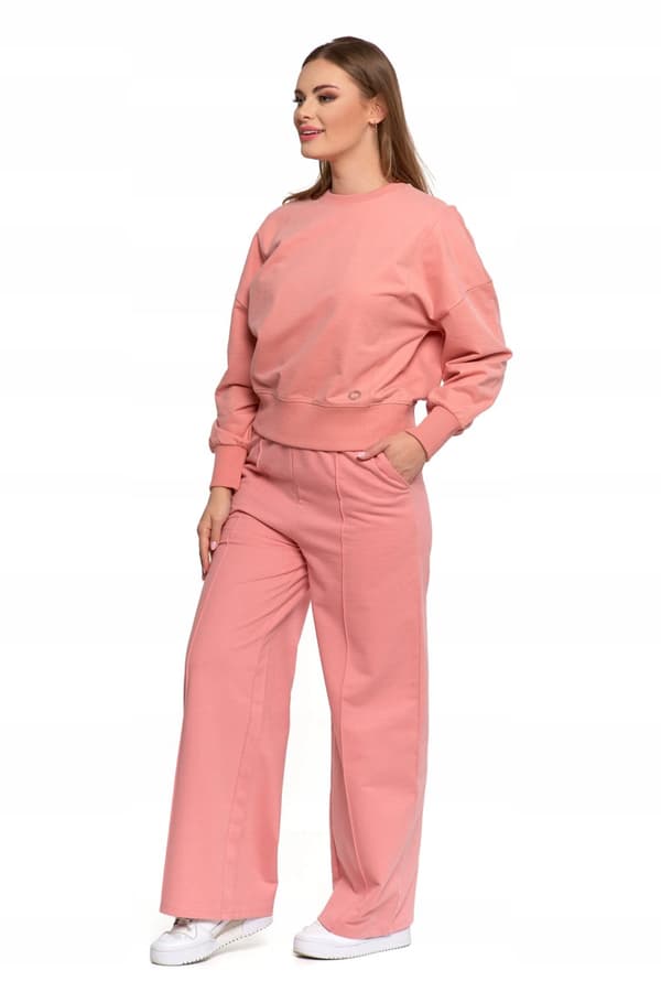 Klassisk Damtröja Slät Utan Huva Rosa Över Huvudet MORAJ M