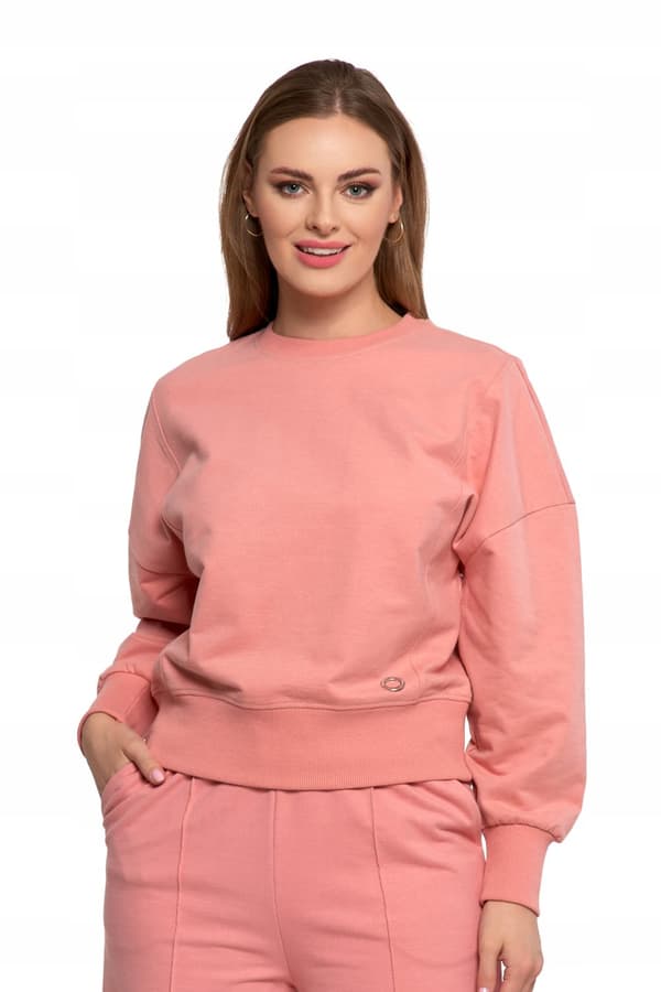 Klassisk Damtröja Slät Utan Huva Rosa Över Huvudet MORAJ M