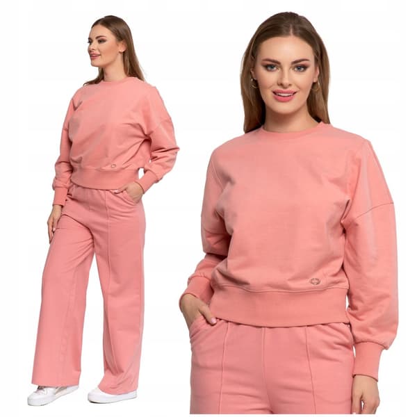 Klassisk Damtröja Slät Utan Huva Rosa Över Huvudet MORAJ M