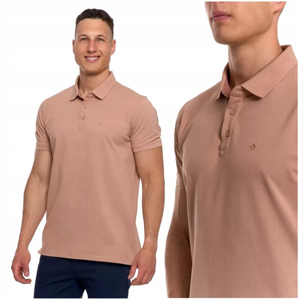 Elegant herrpoloshirt med korta ärmar MORAJ - S