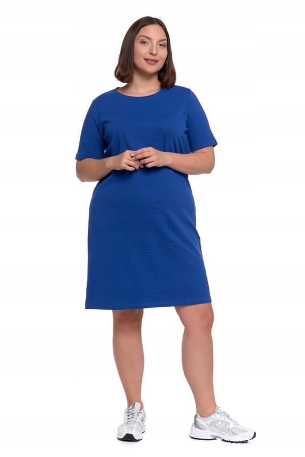 DAME-T-SHIRT MED KORTE ÆRMER OVER KNÆET TIL SOMMERMORAJ XXL