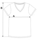Miniatyrbillede 9 af 10: Ensfarvet dame-T-SHIRT Klassisk V-hals Kortærmet MORAJ XXL