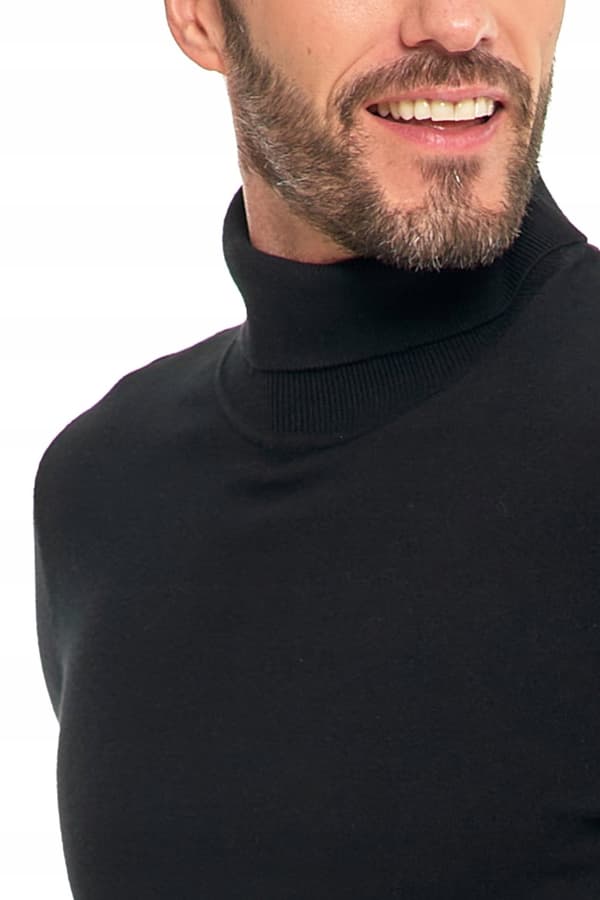 Elegant herretrøje med rullekrave Klassisk tynd sweater MORAJ XXL