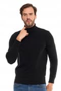 Miniatyrbillede 2 af 11: Elegant herretrøje med rullekrave Klassisk tynd sweater MORAJ XXL